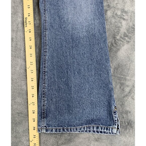 Silver Jeans Women's 32x32 Flared Slit Hem Blue Medium Wash - Picture 13 of 14